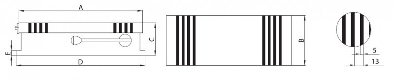 Technical Drawing - Permanent Magnetic Chuck type FM