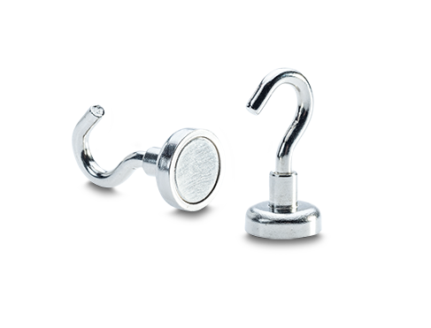 12 Magneti Al Neodimio Con Gancio - Portata 8kg, Ø16x35mm, Extra Forti - Foto 6